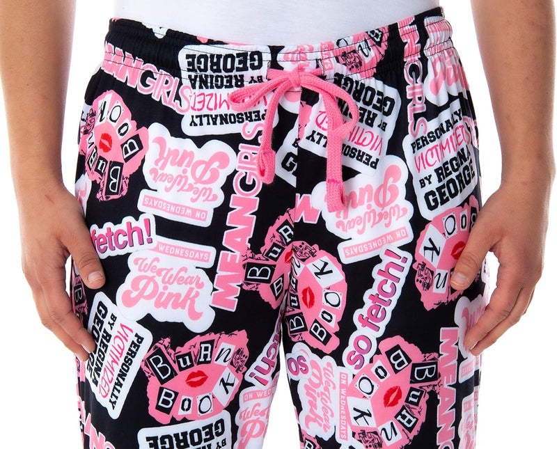 Bio World Mean Girls Womens' Burn Book Sleep Lounge Pajama Pants - Image 2